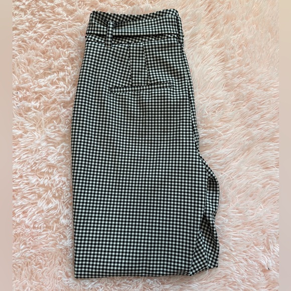 White House Black Market Gingham Tie-Waist Work Pants – Size 2 - Picture 2 of 2